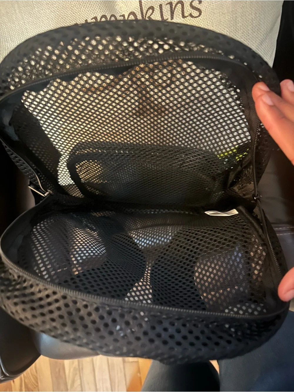 Mesh Backpack for Men - Black